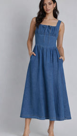 Bella Denim Corset Dress