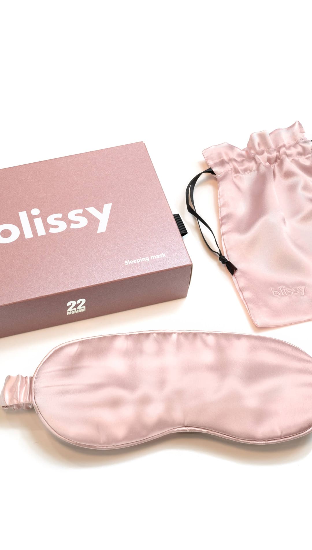 Blissy Silk Sleep Mask - Pink - Rose - 310 Home/Gift