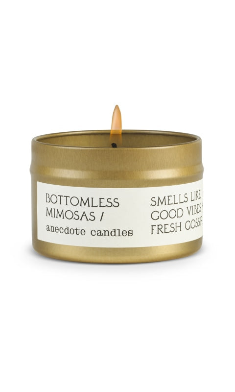 Bottomless Mimosas (Citrus & Bergamot) Candle - 3.4 oz travel tin - 310 Home/Gift