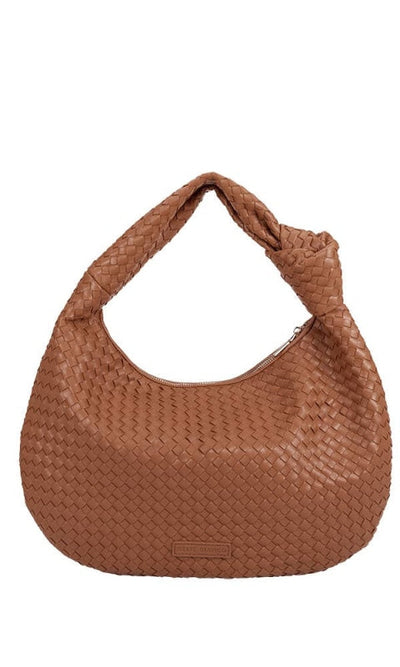 Brigitte Large Vegan Shoulder Bag - Saddle - Handbags