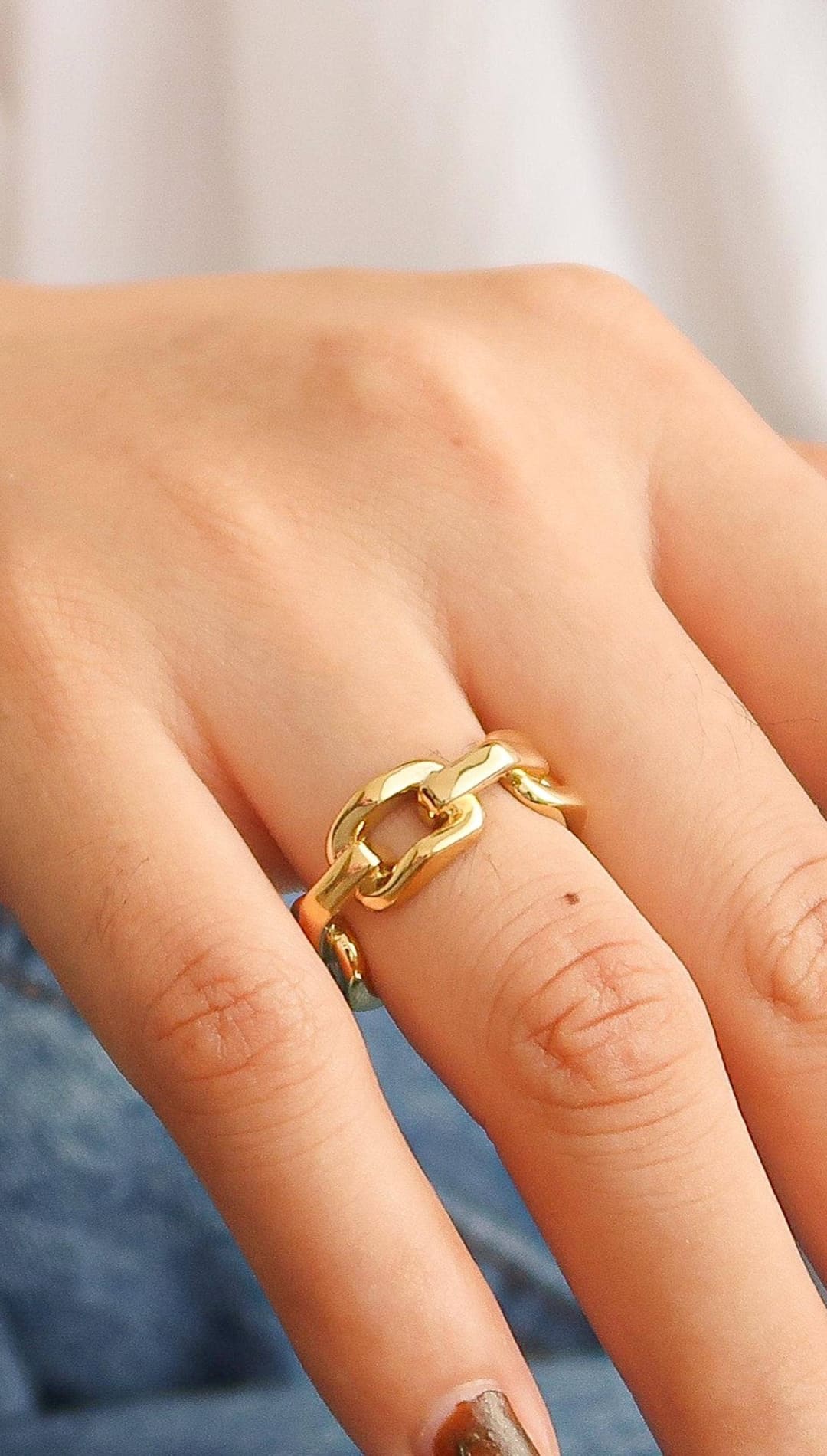 Brooklyn 18K Gold Stack Braided Non-Tarnish Ring - 260 Jewelry