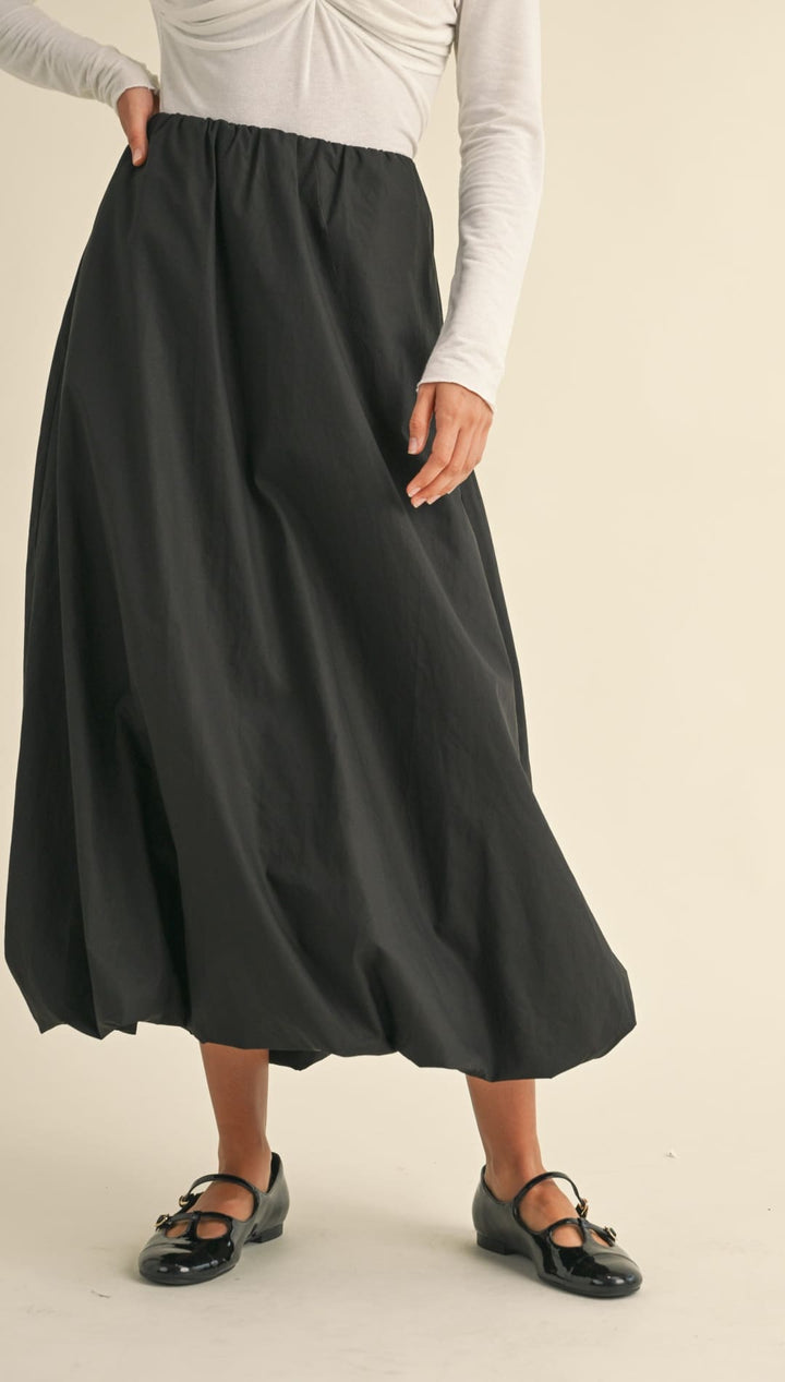 Bubble Hem Midi SKirt - 220 Other Bottoms