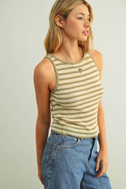 Under The Palm Stripe Tank