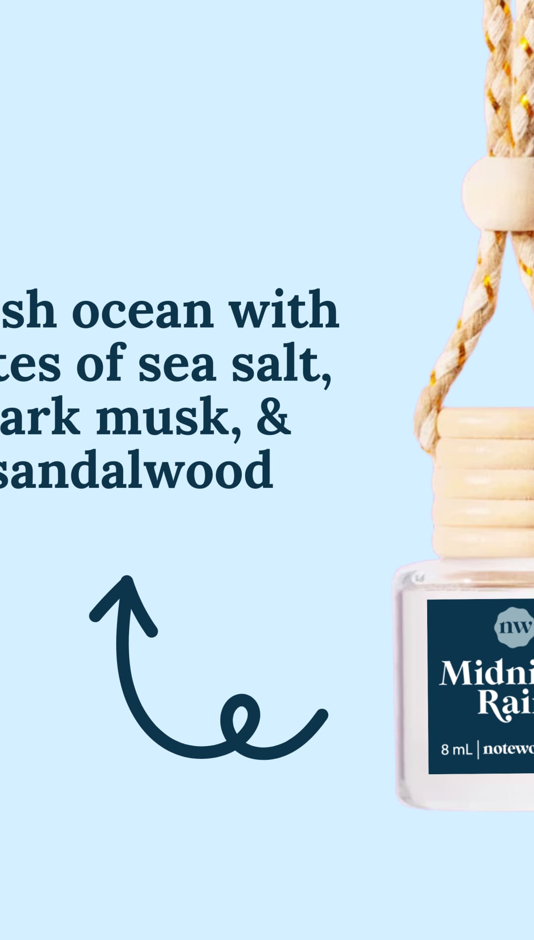 Hanging car air freshener.