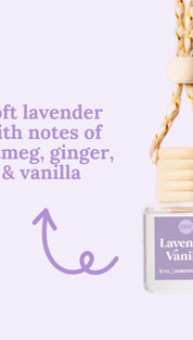 Lavender vanilla car air freshener.
