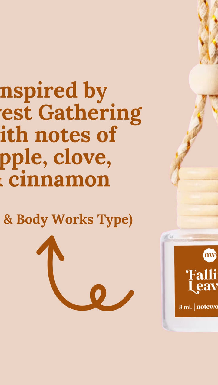 Bath & body works falling leaves necklace fragrance bottle.