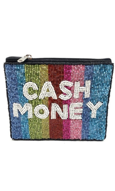 Cash Money Beaded Coin Purse - Wallet