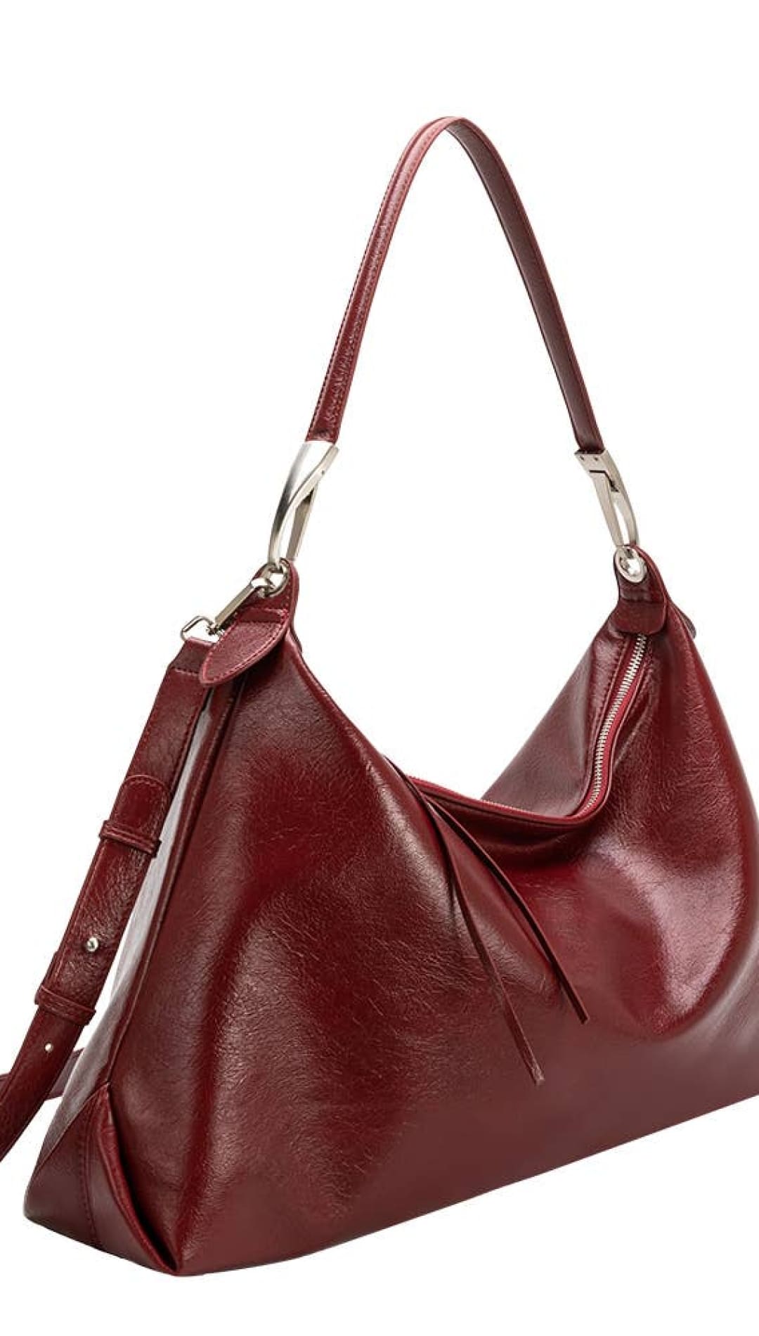 Charlie Cranberry Recycled Vegan Shoulder Bag