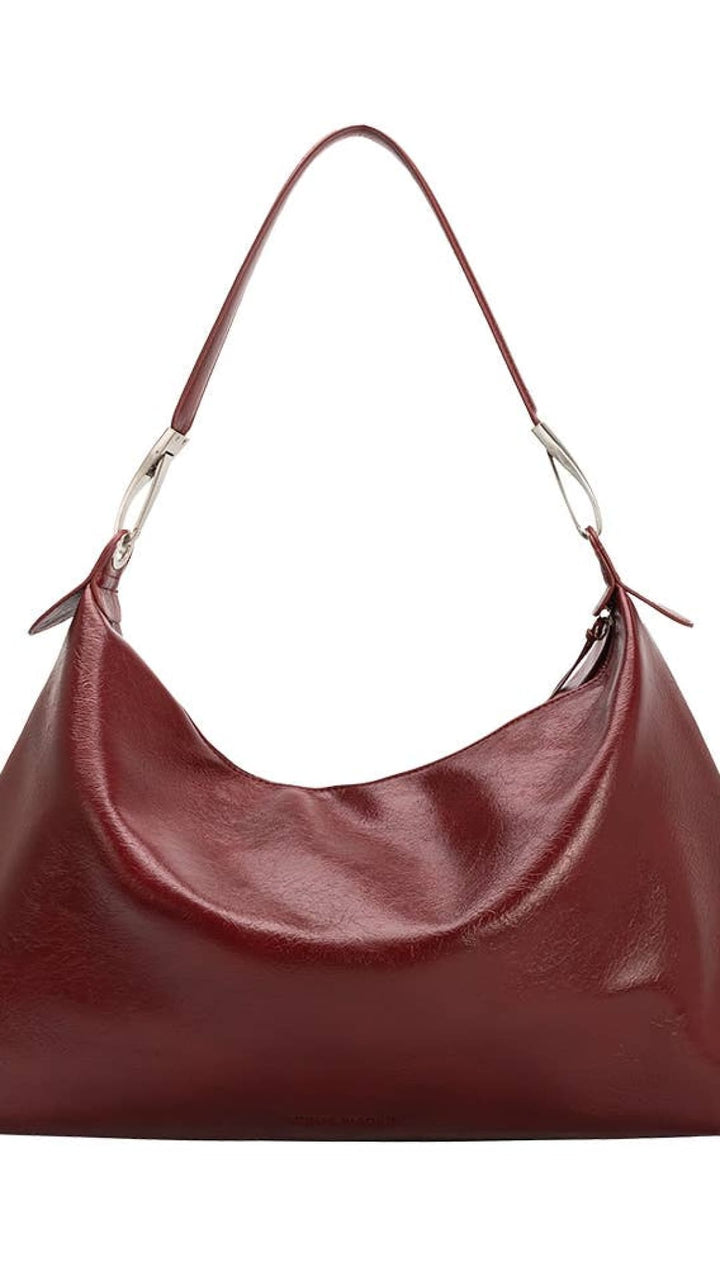 Charlie Cranberry Recycled Vegan Shoulder Bag