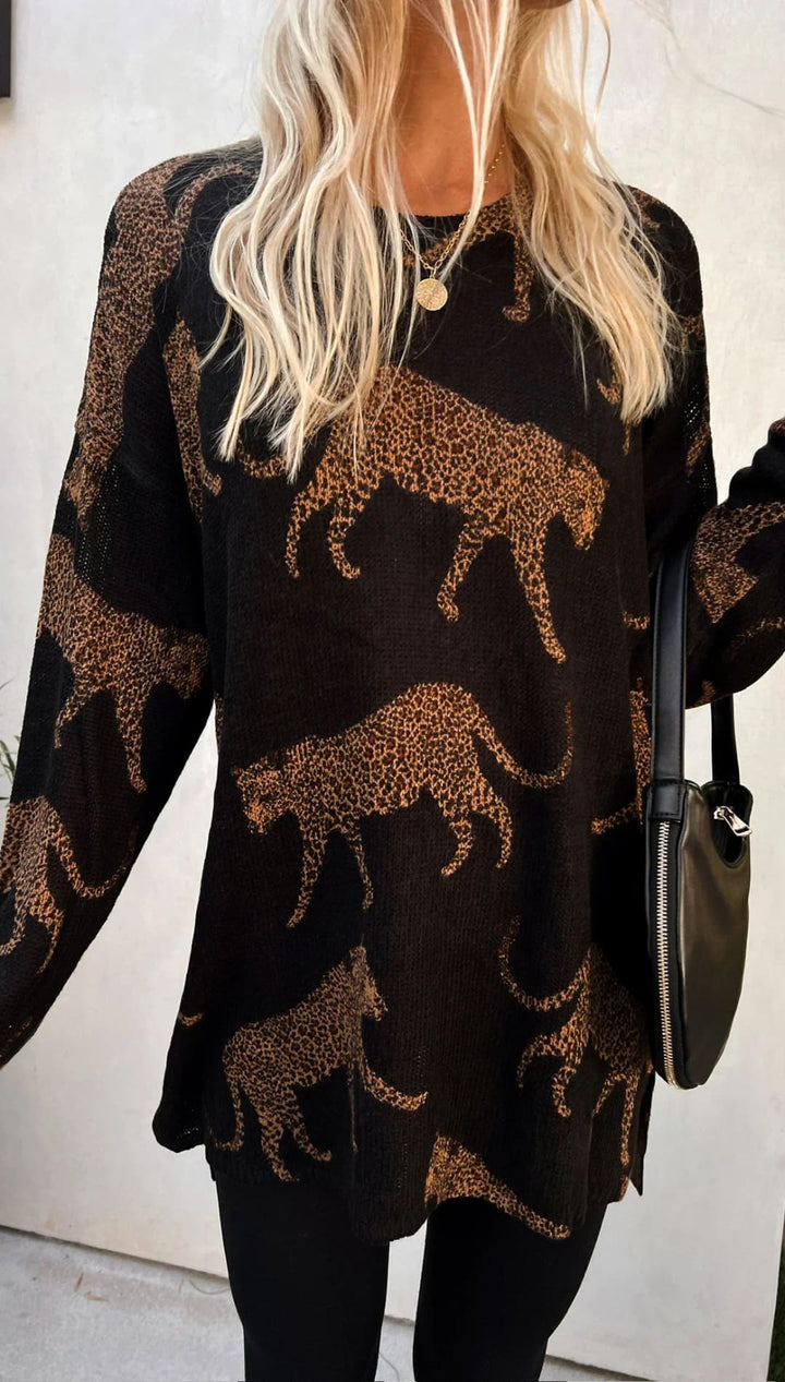 Cheetah Bonfire Sweater - 140 Sweaters