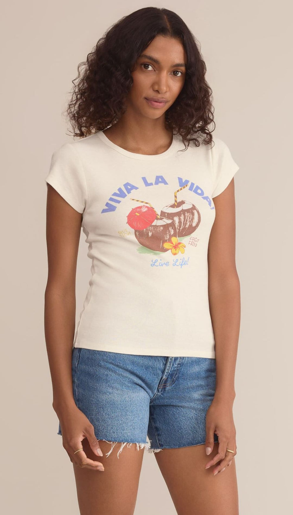 Woman’s graphic t-shirt.