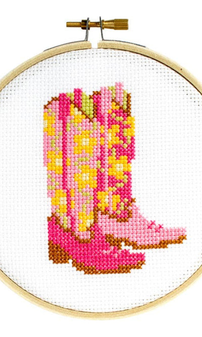 Cowgirl Boots Cross Stitch Kit - 310 Home/Gift