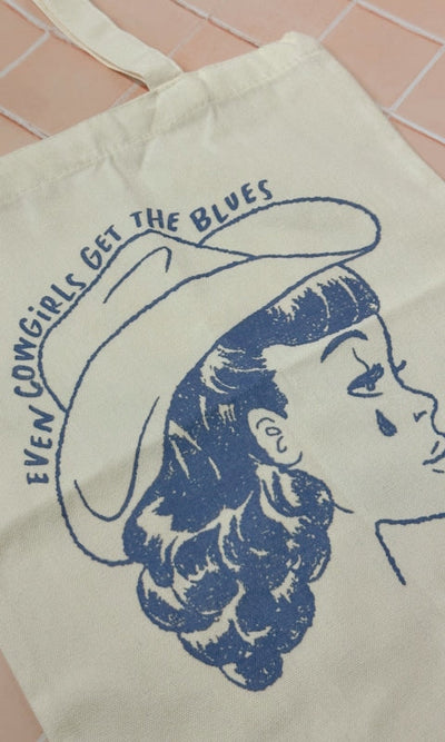Cowgirls Blues Tote Bag - Handbags