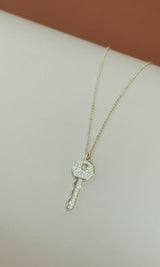 CZ Key Necklace