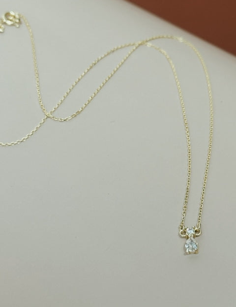 CZ Teardrop Necklace - JEWL