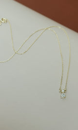 CZ Teardrop Necklace