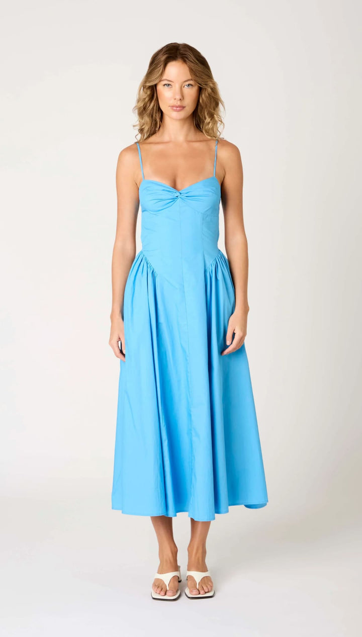 Light blue sundress.