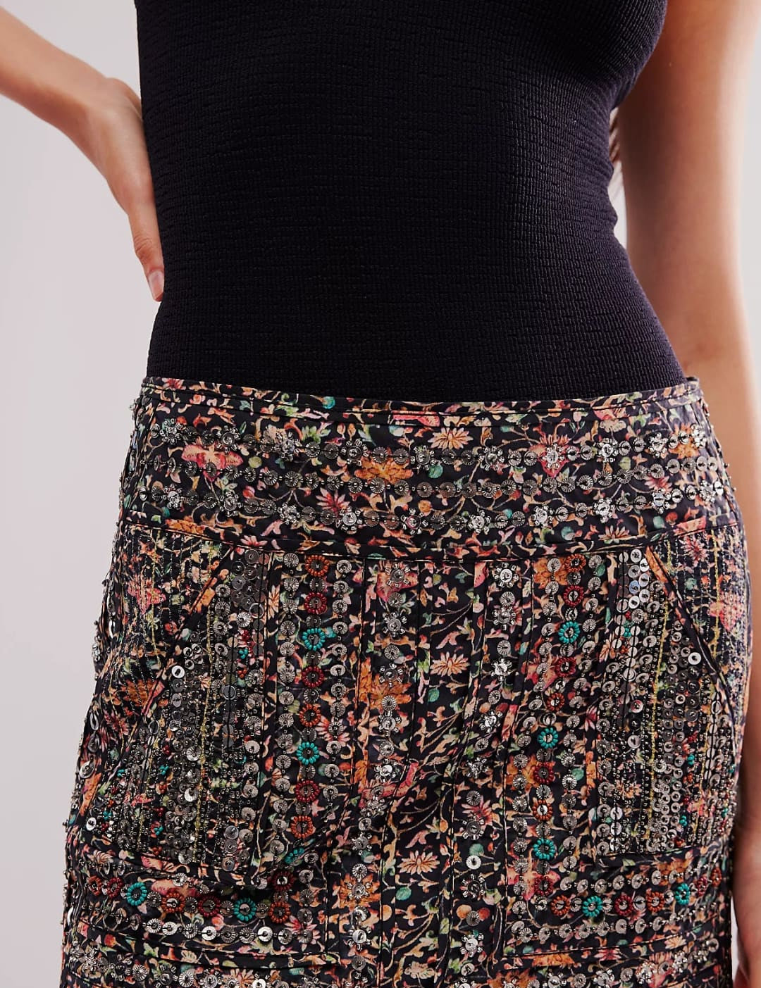 Embellished Mini Skirt - 220 Other Bottoms