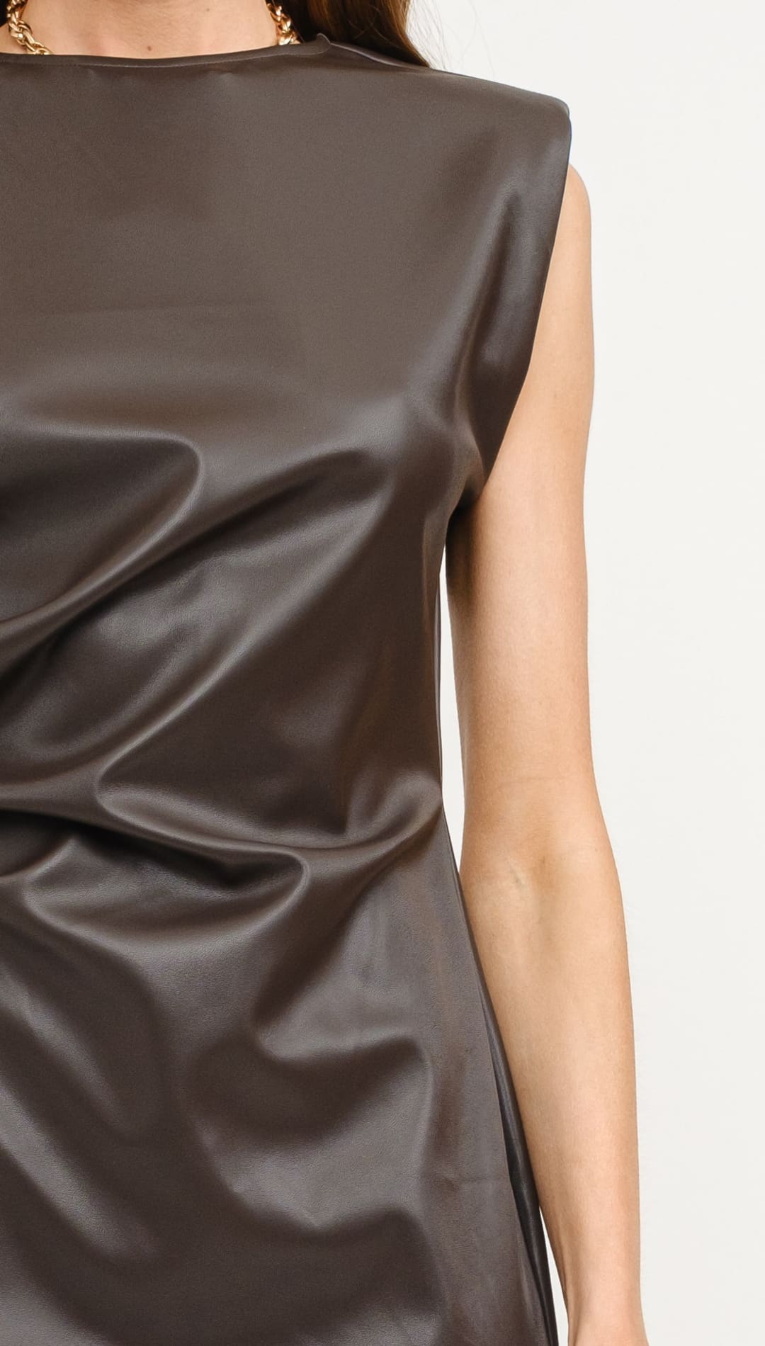 Emily Vegan Leather Dress - 180 Dresses