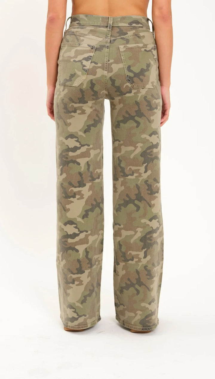 Far Out Camo High Rise Wide Leg Jeans - 200 Jeans