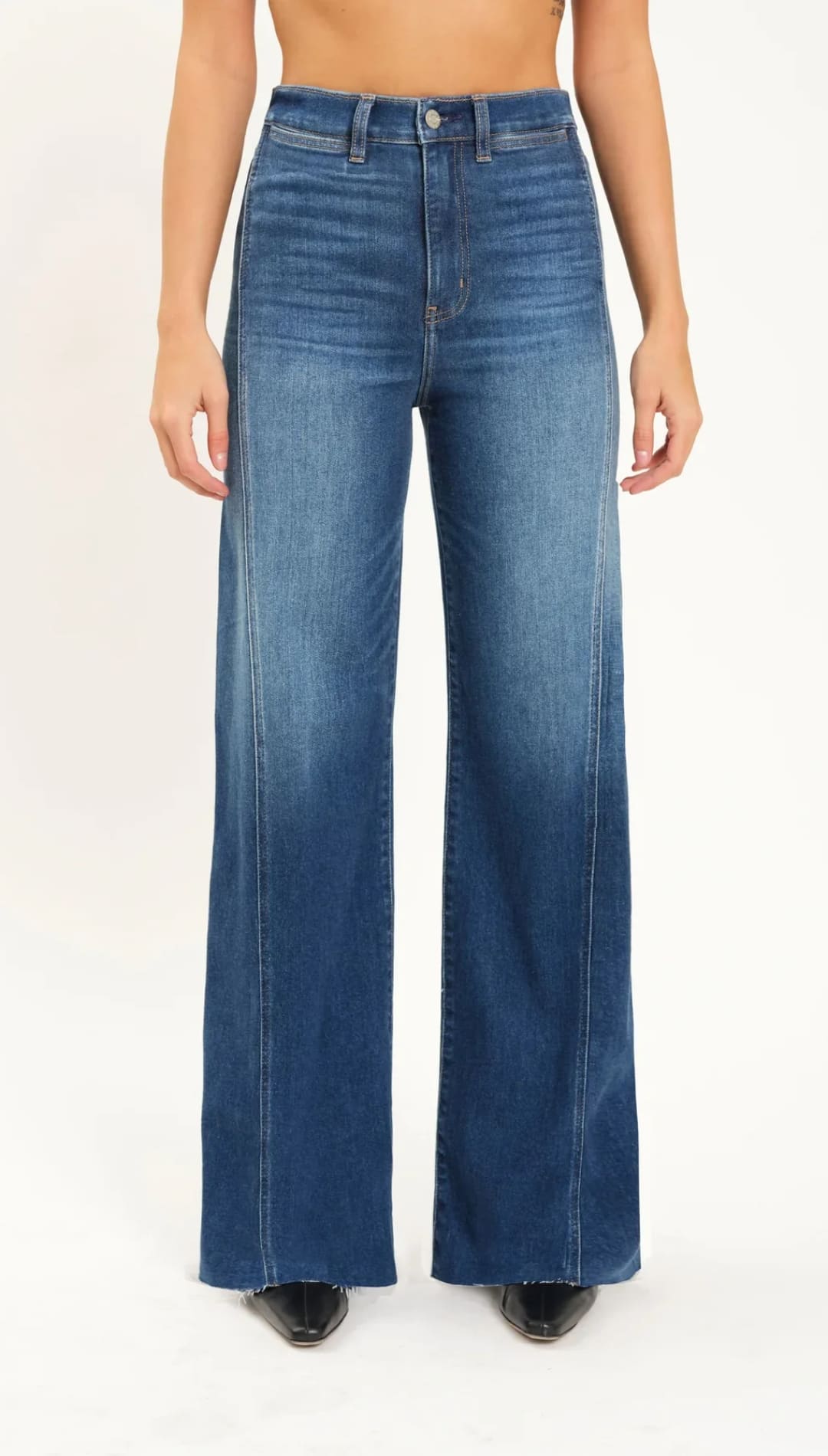 Far Out Wide Leg Jeans - Waterfall - 200 Jeans