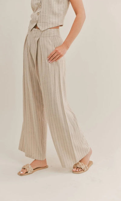 Forever Muse Pinstripe Pants - Bottom