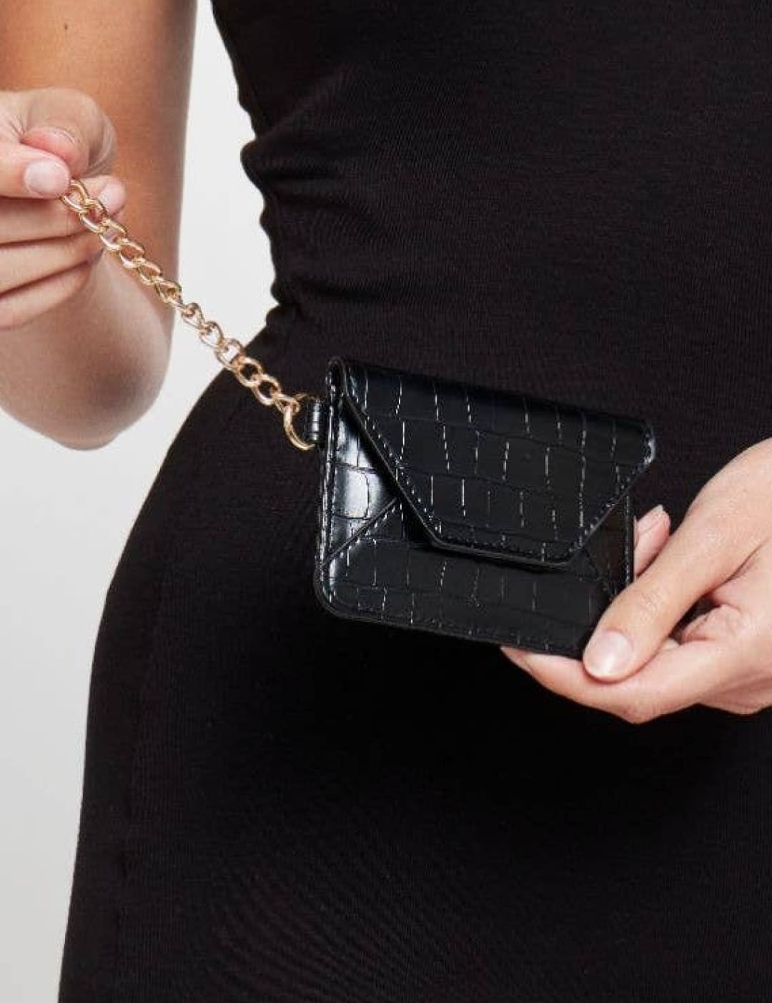 Gia Card Holder Wallet - Black - 270 Handbags