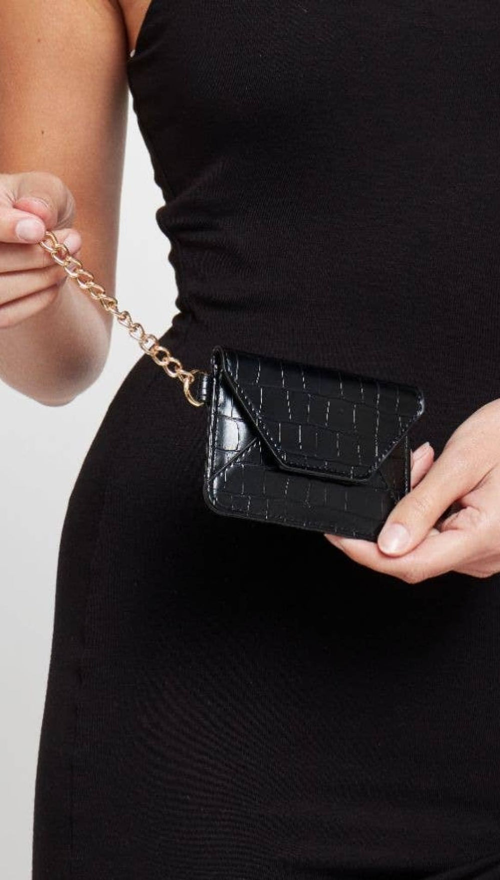 Gia Card Holder Wallet - Black - 270 Handbags