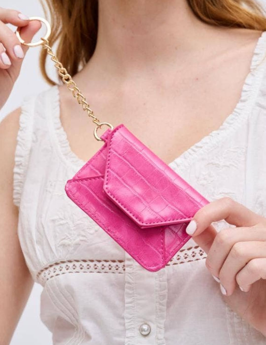 Gia Card Holder Wallet - Hot Pink - 270 Handbags