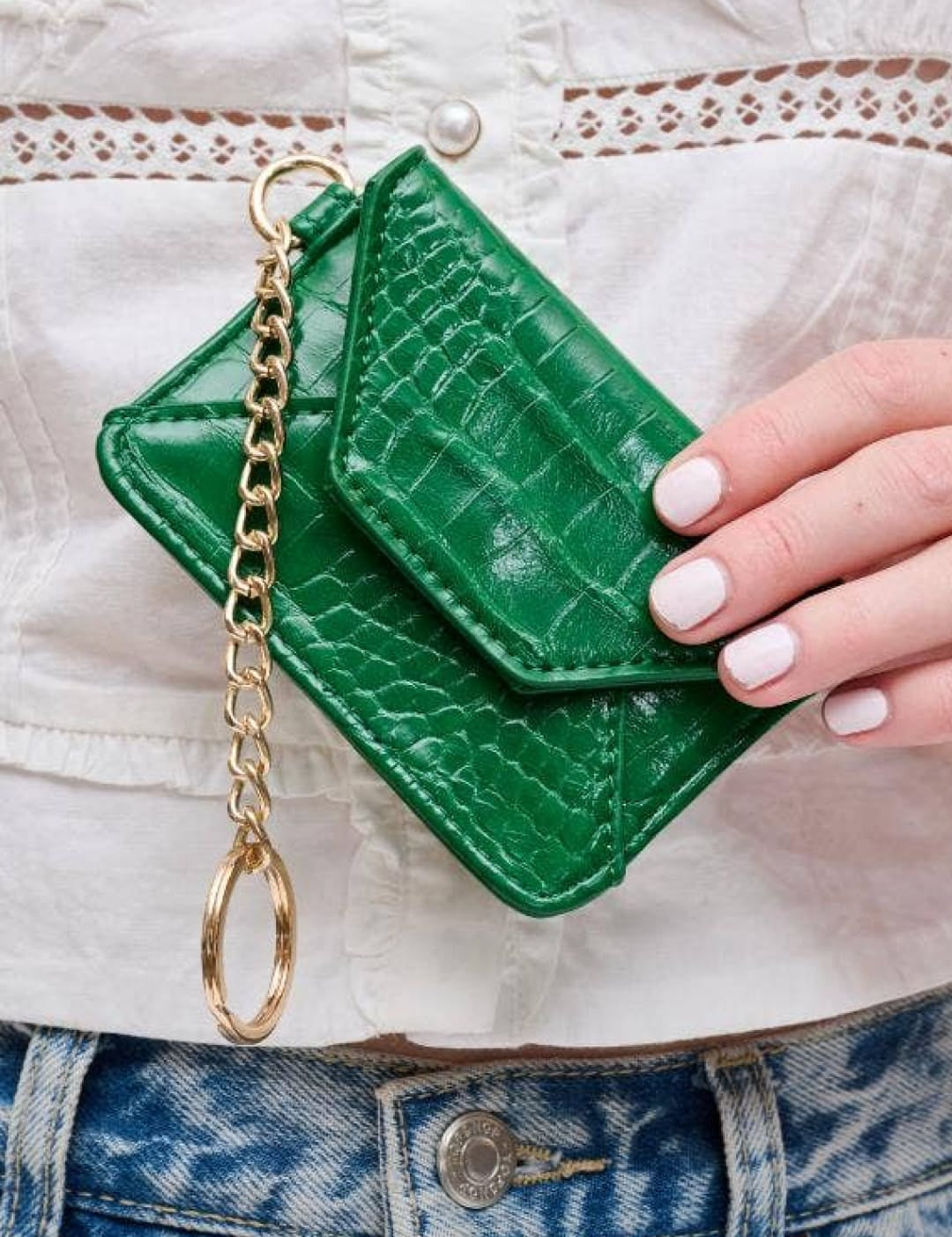 Gia Card Holder Wallet - Kelly Green - 270 Handbags