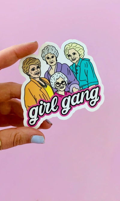 Girl Gang Golden Sticker - GIFT