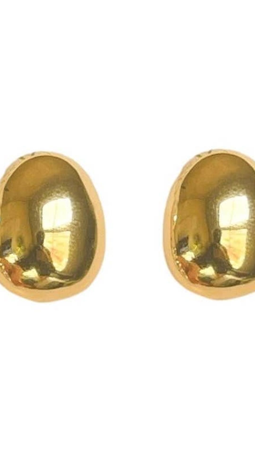 Gold Gumdrop Minimalist Earrings - 260 Jewelry