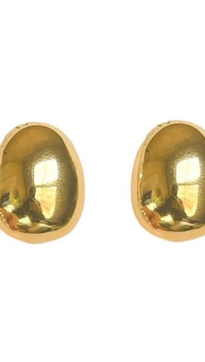 Gold Gumdrop Minimalist Earrings - 260 Jewelry