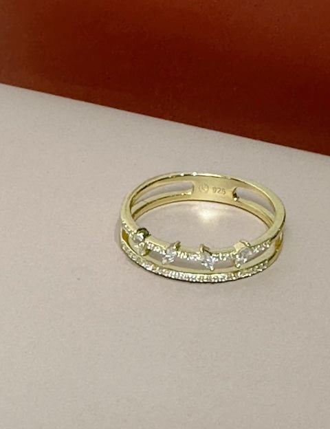 Hailey Double Ring - Jewelry