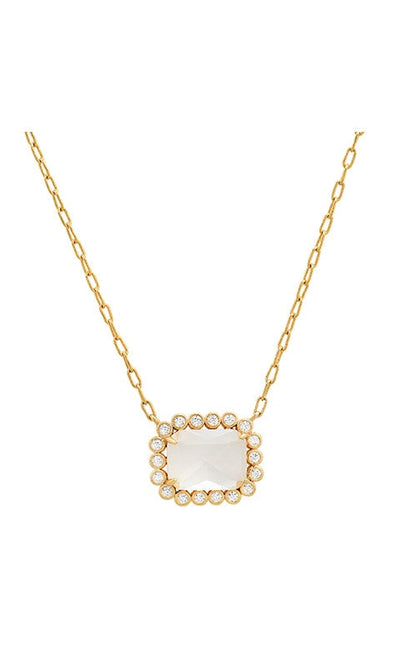 Halo Gem Necklace - Jewelry