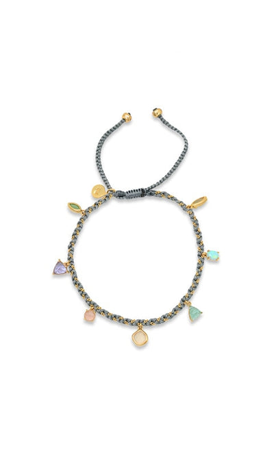 Handmade Braided Charm Bracelet - Jewelry