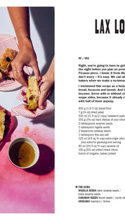 Chocolate chip cookie jar with a pink lid and white base, ceramic material.