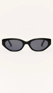 Black oval sunglasses.