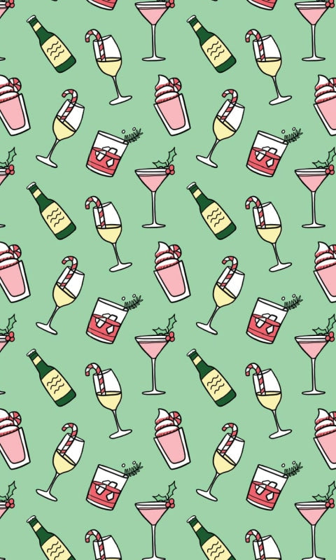 Holiday Cocktail Drinks Wrapping Paper - GIFT