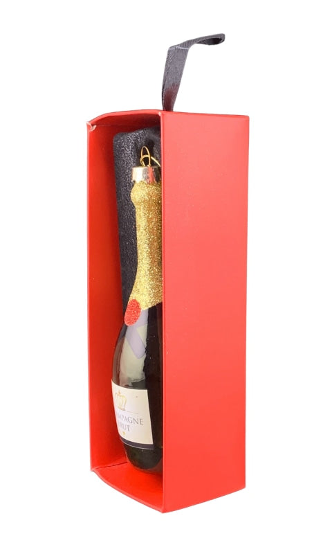 Holiday Ornament Champagne Bottle - GIFT