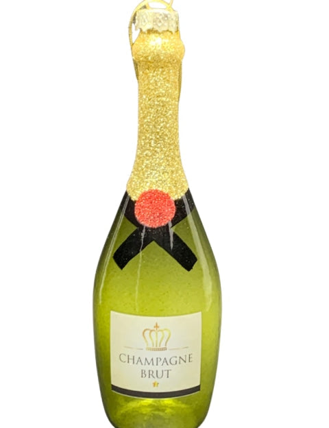 Holiday Ornament Champagne Bottle - GIFT