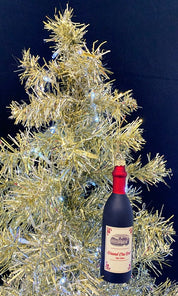 Holiday Ornament Red Wine Bottle - GIFT