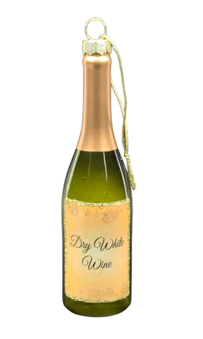 Holiday Ornament White Wine Bottle - GIFT
