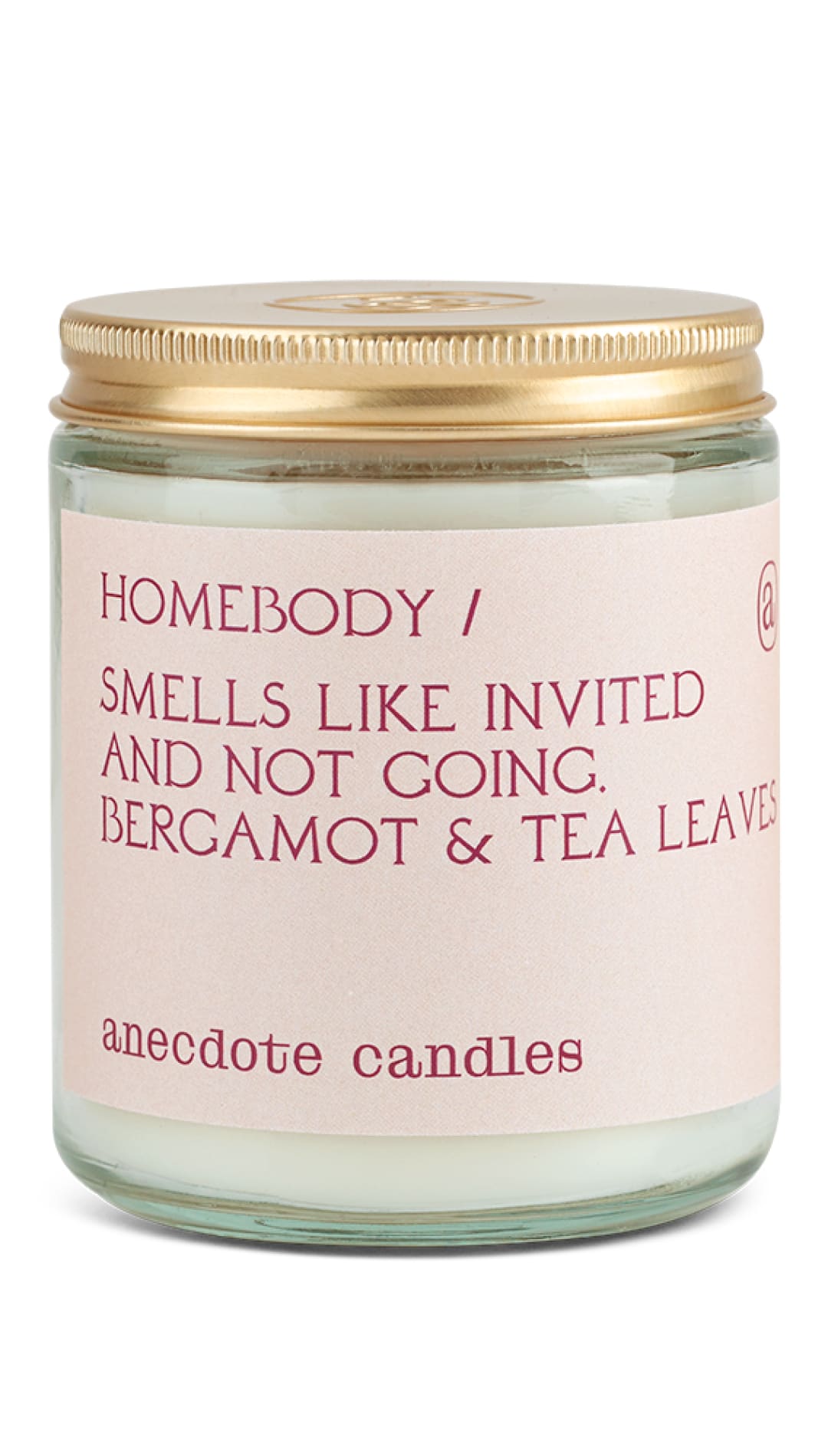 Homebody Candle (Bergamot & Tea Leaves) Candle - 7.8 oz glass jar - 310 Home/Gift