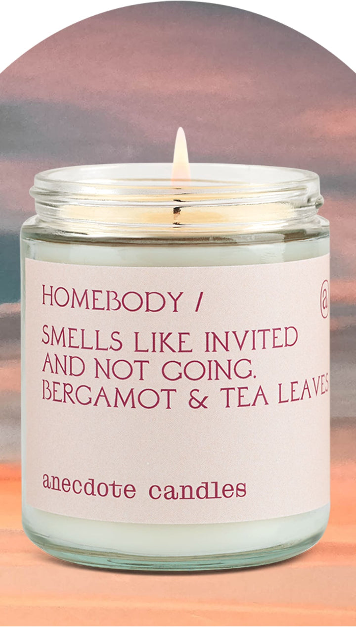 Homebody Candle (Bergamot & Tea Leaves) Candle - 7.8 oz glass jar - 310 Home/Gift