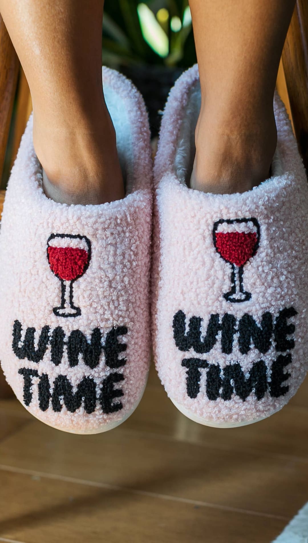 Indoor / Outdoor Slippers - ’Wine Time’ - Pink - 240 Intimates/Lounge