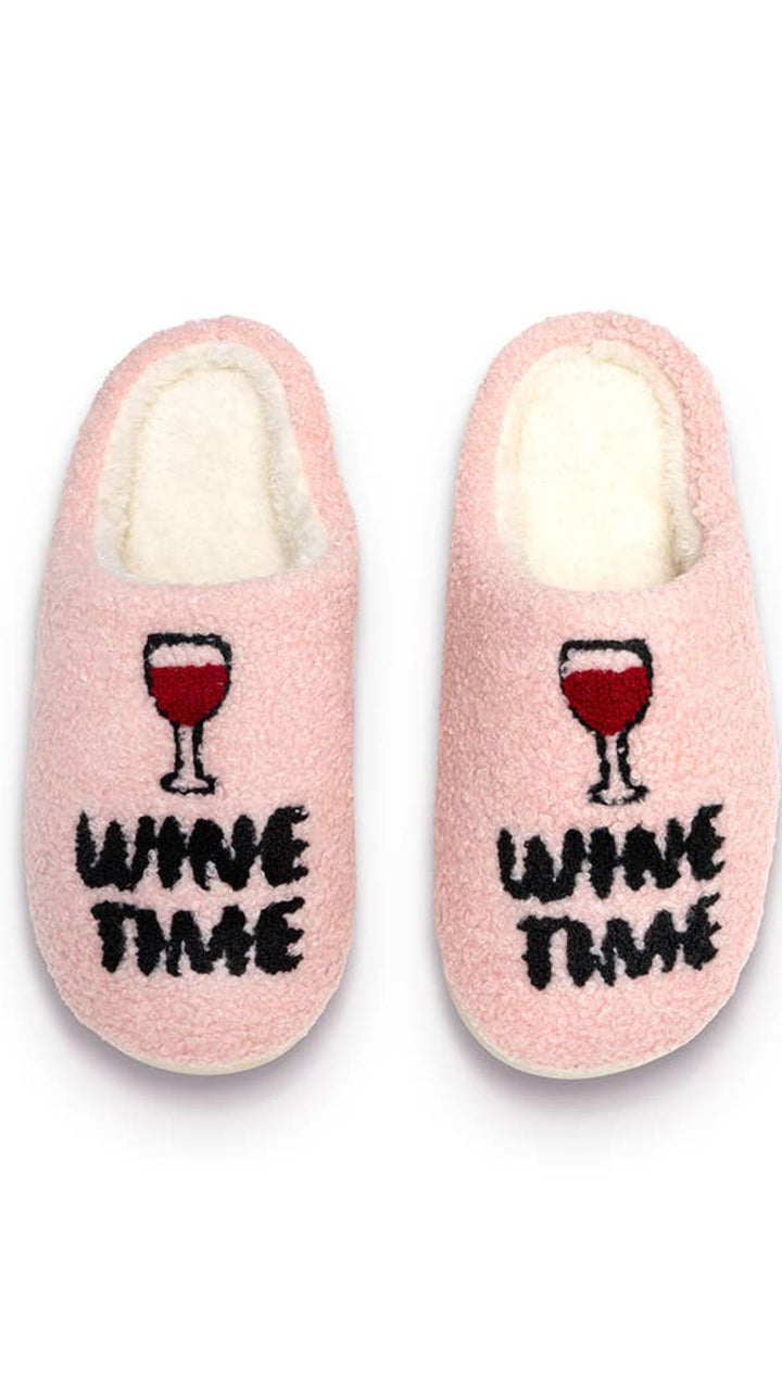 Indoor / Outdoor Slippers - ’Wine Time’ - Pink - 240 Intimates/Lounge