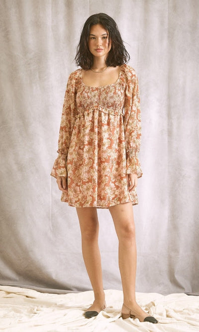 Jillian Floral Dress - Dresses