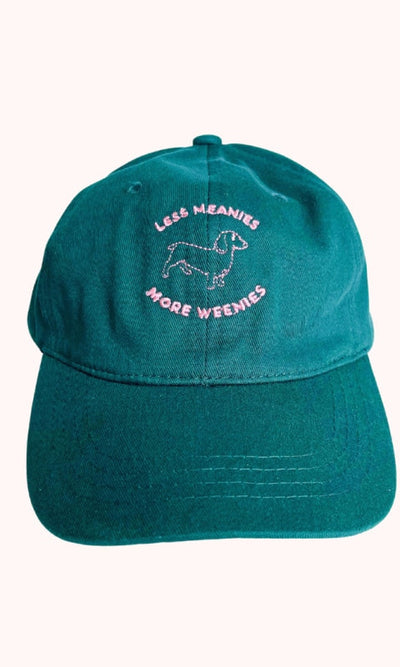Less Meanies More Weenies Baseball Dad Hat - GIFT