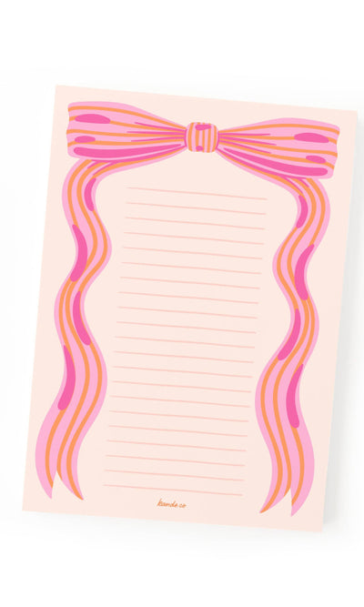 Little Bow Pink Notepad - 310 Home/Gift